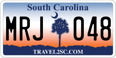 SC license plate MRJ048