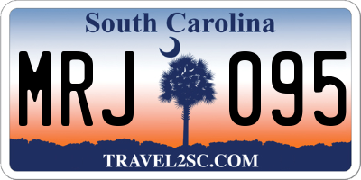 SC license plate MRJ095