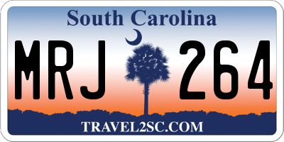 SC license plate MRJ264