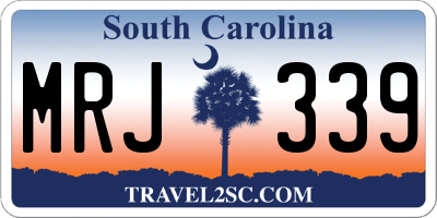 SC license plate MRJ339