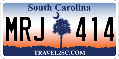 SC license plate MRJ414