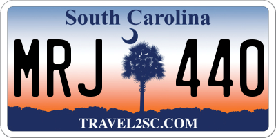 SC license plate MRJ440