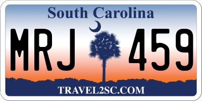 SC license plate MRJ459