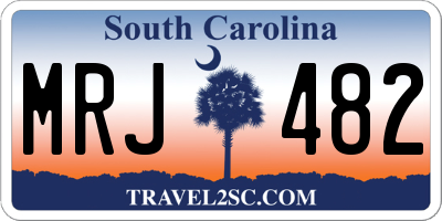 SC license plate MRJ482