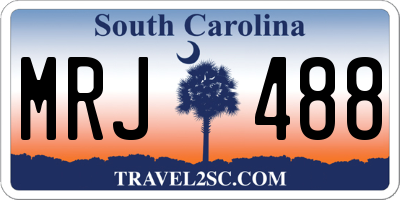 SC license plate MRJ488