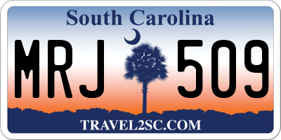 SC license plate MRJ509