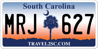 SC license plate MRJ627