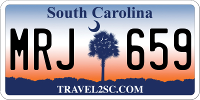 SC license plate MRJ659