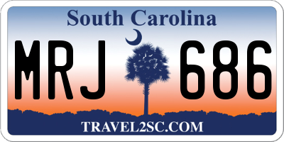 SC license plate MRJ686