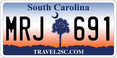 SC license plate MRJ691