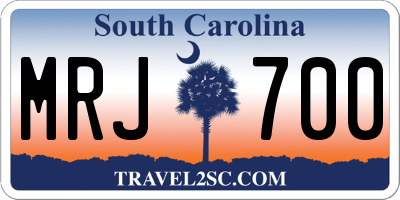 SC license plate MRJ700