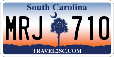 SC license plate MRJ710
