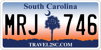 SC license plate MRJ746