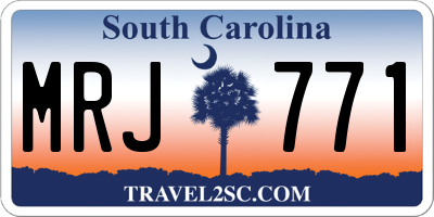 SC license plate MRJ771