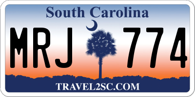 SC license plate MRJ774