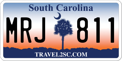 SC license plate MRJ811