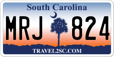 SC license plate MRJ824