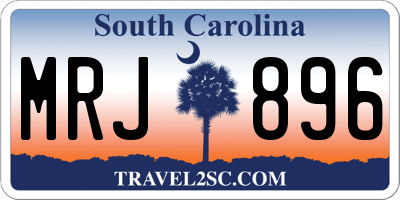 SC license plate MRJ896