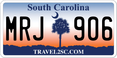 SC license plate MRJ906