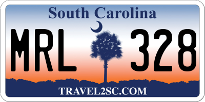 SC license plate MRL328