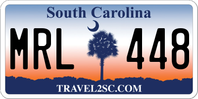 SC license plate MRL448