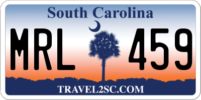 SC license plate MRL459
