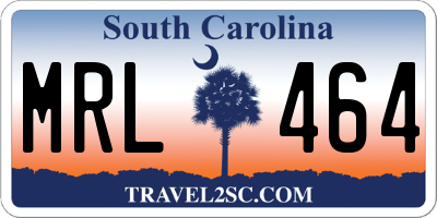 SC license plate MRL464