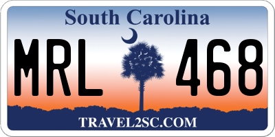 SC license plate MRL468