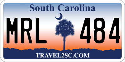SC license plate MRL484
