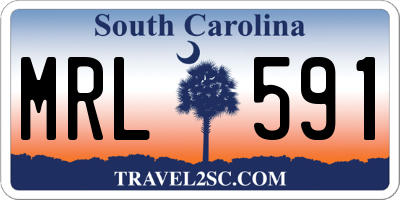 SC license plate MRL591