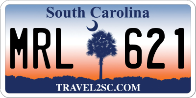 SC license plate MRL621