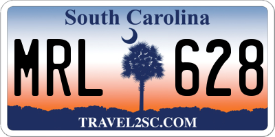 SC license plate MRL628