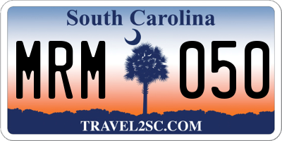 SC license plate MRM050