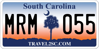 SC license plate MRM055