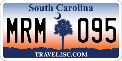 SC license plate MRM095