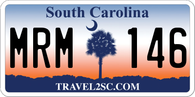 SC license plate MRM146