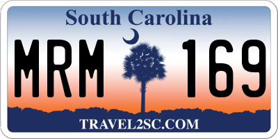 SC license plate MRM169
