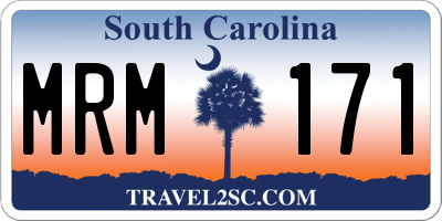 SC license plate MRM171
