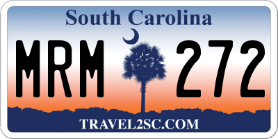 SC license plate MRM272