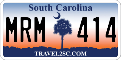 SC license plate MRM414
