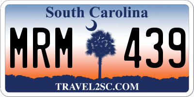 SC license plate MRM439