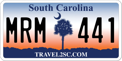 SC license plate MRM441