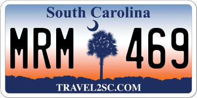 SC license plate MRM469