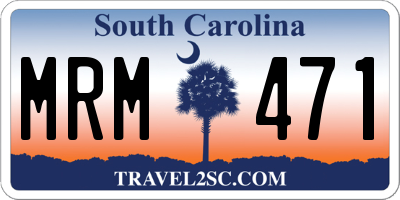 SC license plate MRM471