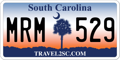 SC license plate MRM529