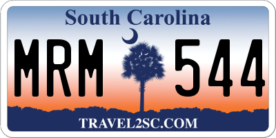 SC license plate MRM544