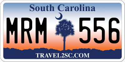 SC license plate MRM556