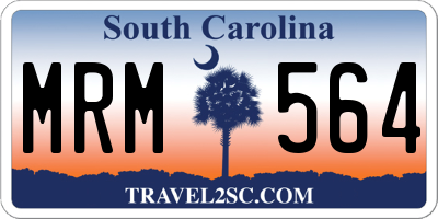 SC license plate MRM564