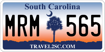 SC license plate MRM565