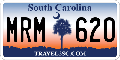 SC license plate MRM620